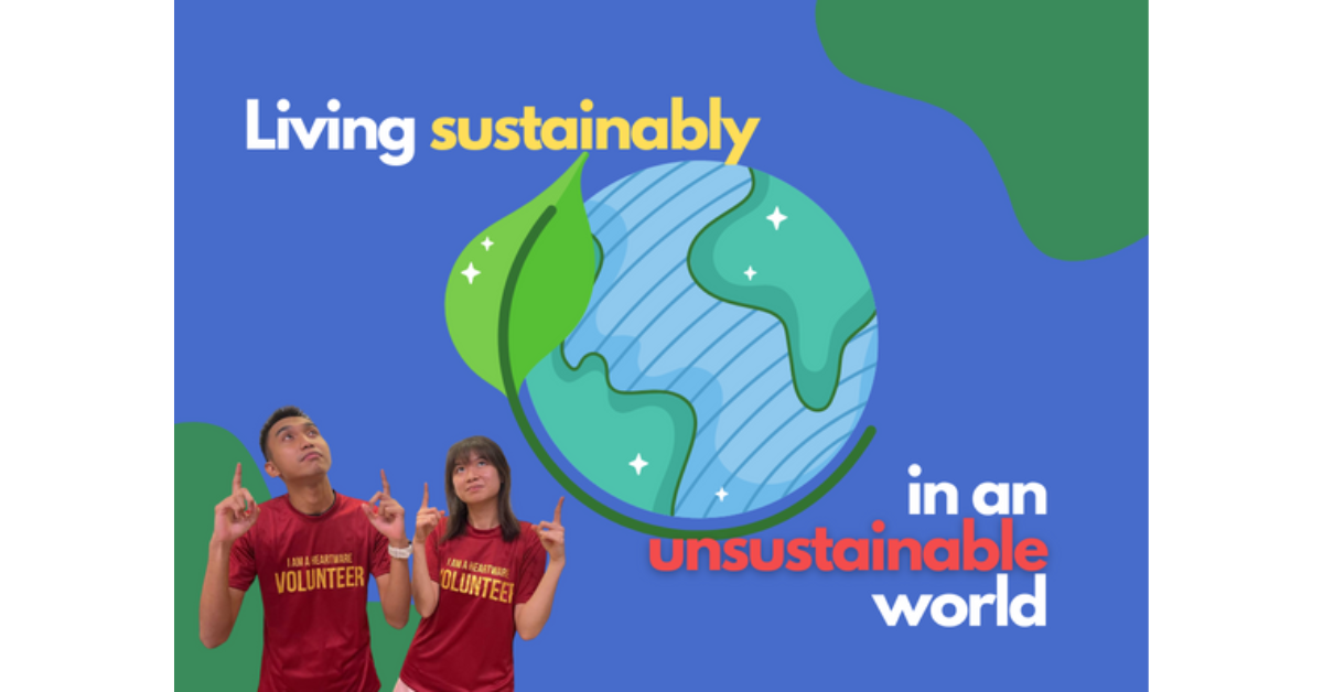Living sustainably in an unsustainable world